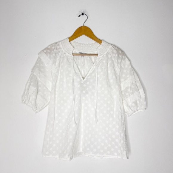 Rails Paris White Embroidered Daisies Blouse – XS – NWT - Picture 4 of 8